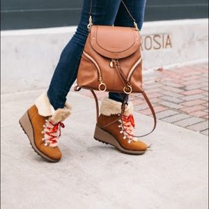 Nordic wedge booties